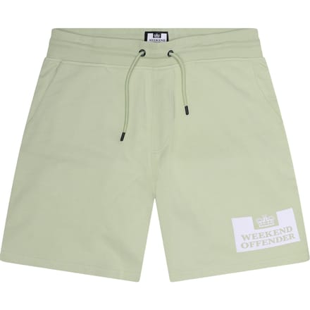 Weekend Offender Heren-sweatshorts met Parma-logo (Pepermunt/Wit)