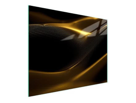 TMK ArtDeko - Snijplank - 52x30 cm - Goud - Glas - Veiligheidsglas