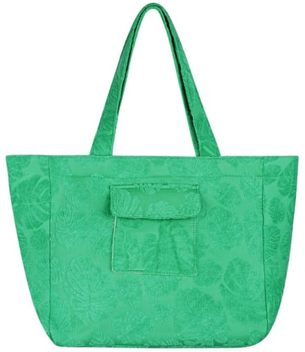 Grote Strandtas Dames Groen - Shopper Tote Bag - Ruime Schoudertas Zomertas