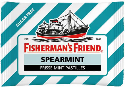 3x Fishermansfriend Zak Spearmint Suikervrij 25 gr