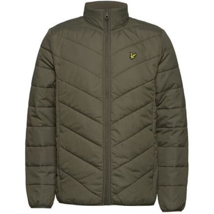 Lyle & Scott Logo Heren Khaki Gewatteerde Jas