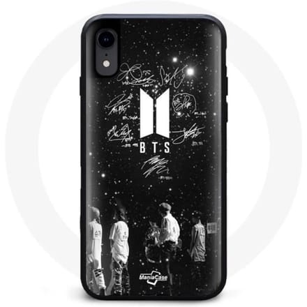 Hoesje - BTS - Iphone XS - Flexibel - Zwart - Leden van de groep BTS