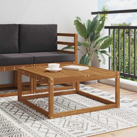 vidaXL - Tuin - Tafel - Naturel - 79 - x - 79 - x - 37 - cm