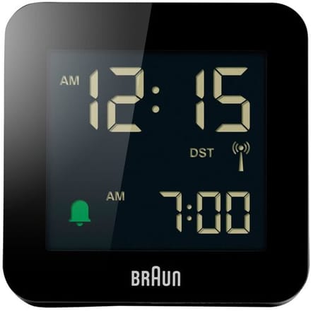 Braun Digitale wekker BC09B-DCF - radiogestuurd (Zwart)