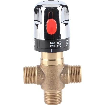Thermostatische mengkraan van messing, watertemperatuurbuis, wastafelthermostaatregeling black