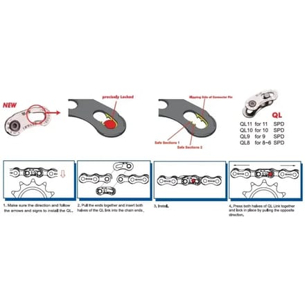 Enkele ketting snelspanner Yaban Quick Link 11V