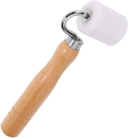 Behangrol - Drukroller Naadroller - Behang Aanbrengen - Ergonomisch Houten Handvat - 18 cm - Niet Gespecificeerd