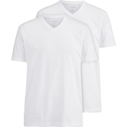 OLYMP T-Shirt voor eronder (set van 2 paar), Modern Fit, Wit