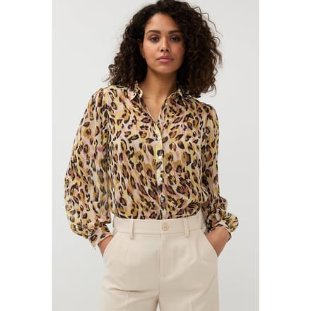EsQualo Blouse Basic Leopard Dream Print Taglia: 36 | Magliette intime Outlet | Donna
