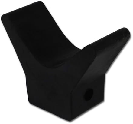 Boegbuffer voor aanhangerrubber zwart 76 mm