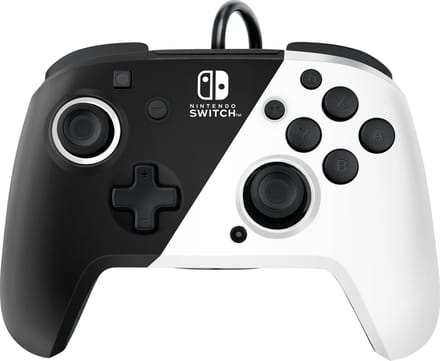 PDP Nintendo Switch Faceoff Deluxe Controller + Audio Bekabeld - Zwart & Wit - Wired Accessoires voor spelconsole - Nintendo Switch