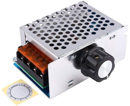 Allecto - Elektronische Spanning Regulator - Hoogvermogen Motor Snelheidscontroller - 4000W 220V AC - Energiebeheer - Efficiënte Voltage Regeling -...