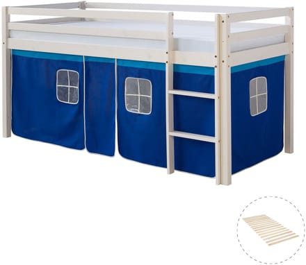 Homestyle4u Hoogslaper - 90x200 cm - met lattenbodem
