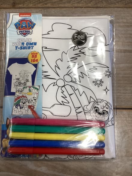 Kleur je eigen Tshirt Paw Patrol