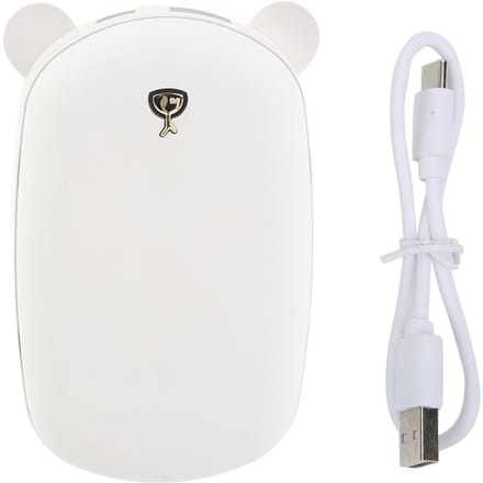 USB-oplaadbare handwarmer voor de winter, draagbaar, voor thuis en op kantoor. white