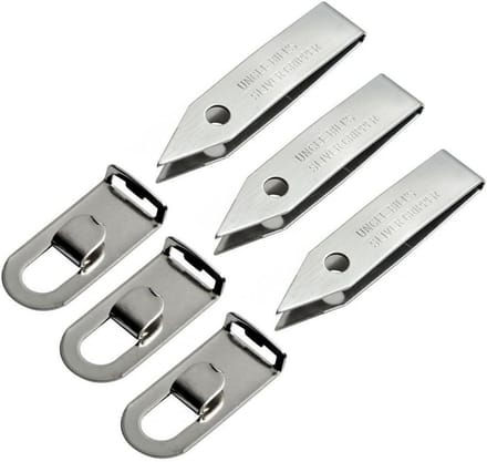 3 Stuks Precisie Pincet Roestvrij Staal met Sleutelhanger