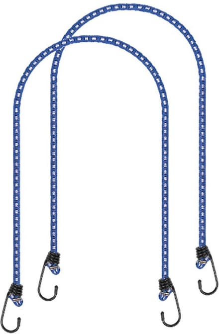 ProPlus Bagagespin set 2x stuks - met haken - 80 cm - elastisch - voor fiets motor auto