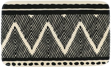 Tendance Badmat Tribal Lodge - grijs - antislip - microfiber - klein formaat - 45 x 75 cm