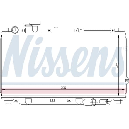 Radiator, motorkoeling NISSENS 66604