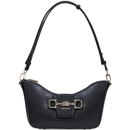 GUESS schoudertas Janie Convertible Shoulder Bag Black zwart