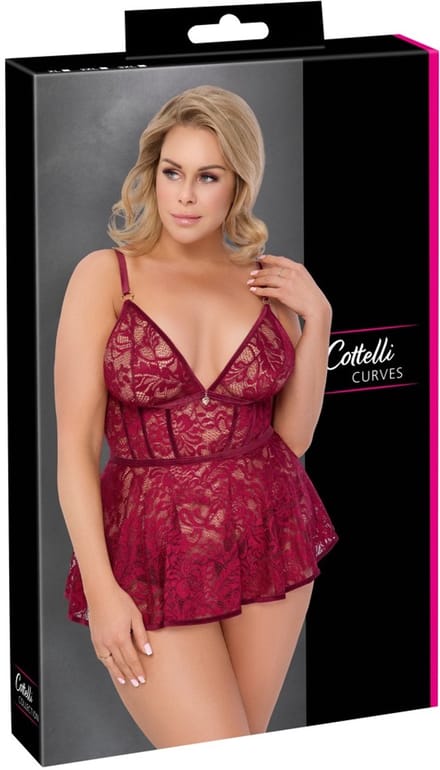 Babydoll Rood 3XL