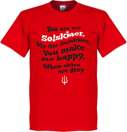 Ole Solskjaer Song T-Shirt - Rood - Kinderen - 152