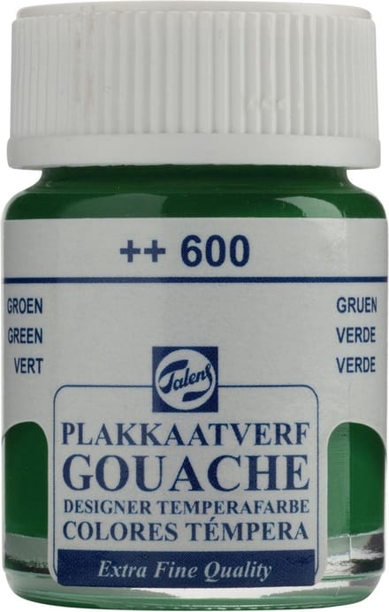 Talens plakkaatverf Extra Fijn flacon van 16 ml, groen 10 stuks