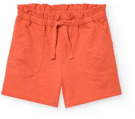 Boboli Knit Flame Korte Broek Oranje 9 Months Meisje