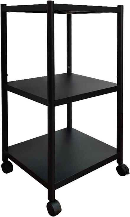Projector Trolley - Mobiele Projectorstandaard - Presentaties Geven - Met Wielen - 40 x 80 cm - Zwart
