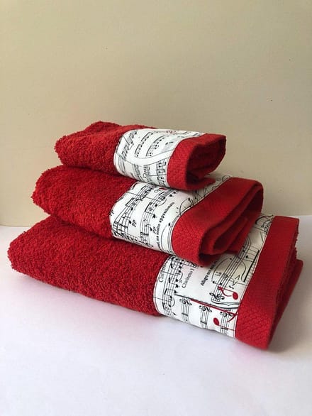 Handdoekenset (rood) Notenkraker - 1x(544+545+546)