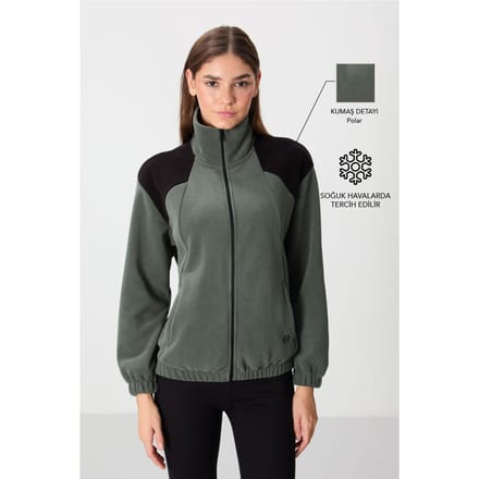 Oversized Kleurblok Half-Zip Sweatshirt