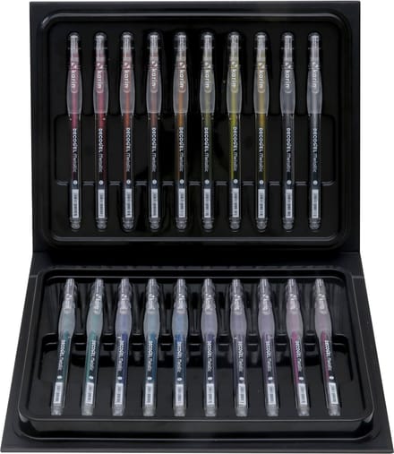 Karin gelpennen metallic set 20 stuks - creatieve gelpen markers.