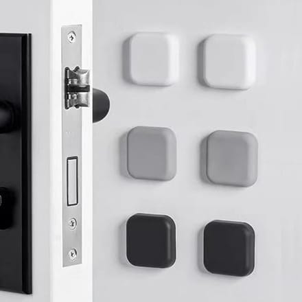 Siliconen Deurstoppers voor Wandbescherming - 6 Stuks - Zelfklevende Geluiddemper