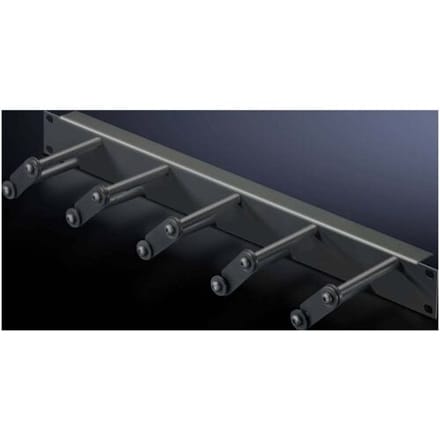 Rittal 5502.225 19 inch Kabelgeleiding voor patchkast 1 HE Zwart