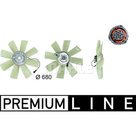 Koelventilatorwiel, motorkoeling MAHLE CFF 439 000P