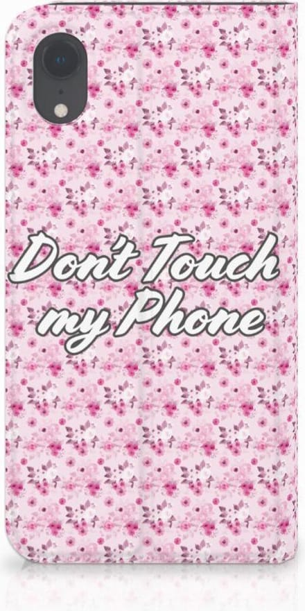 Apple iPhone Xr Design Case Flowers Pink DTMP