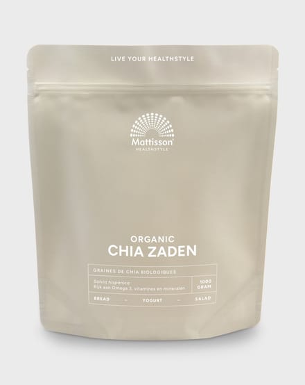 Mattisson - Biologisch Chiazaad Raw - Chia Supplement - 1 kg