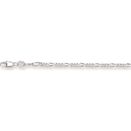 Silver Lining ketting - zilver - figaro 2.5 mm - 50 cm