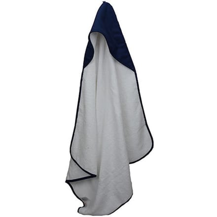 ARTG Baby handdoek met capuchon (Witte/franse marine)