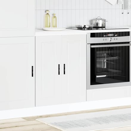 vidaXL - Onderkast - "Porto" - bewerkt - hout - wit