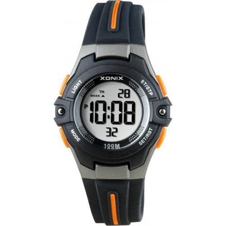 Xonix digitaal kinderhorloge Zwart/Oranje BAB-004