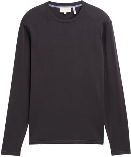 Tom Tailor - Softtouch gebreide trui met zijde - Maat XL - Tarmac Grey
