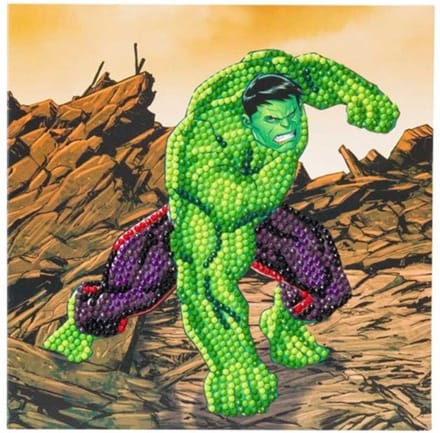 Crystal Card Kit | Diamond painting Marvel The Hulk