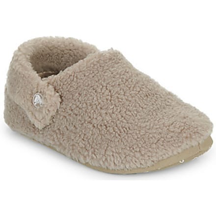 Crocs Classic Cozzzy Slipper Kids Mushroom - Pantoffels Kinderen Grijs/Beige
