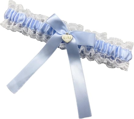 Bruiloft Kousenband - Bruidsaccessoire - Formele Ceremonie - Kant en Strik - Verstelbaar - Wit