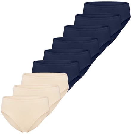 Schiesser Dames slip / onderbroek 9 pack Essentials Cotton