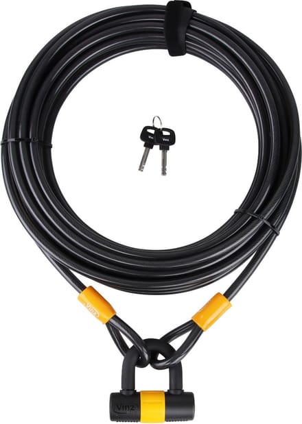 VINZ Kinabalu Kabelslot 15 Meter Lang - Multifunctioneel Boot Slot & Terras - 12mm Kabel - 1500cm