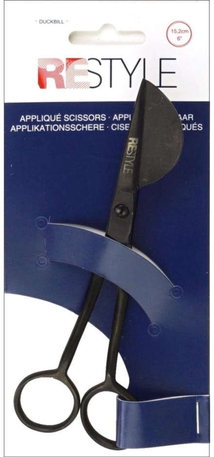 Restyle Aplikatieschaar klein model zwart carbonstaal