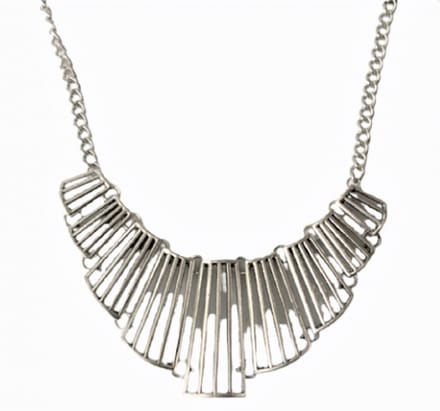 Metalen moderne ketting- Lizzy- zilverkleur