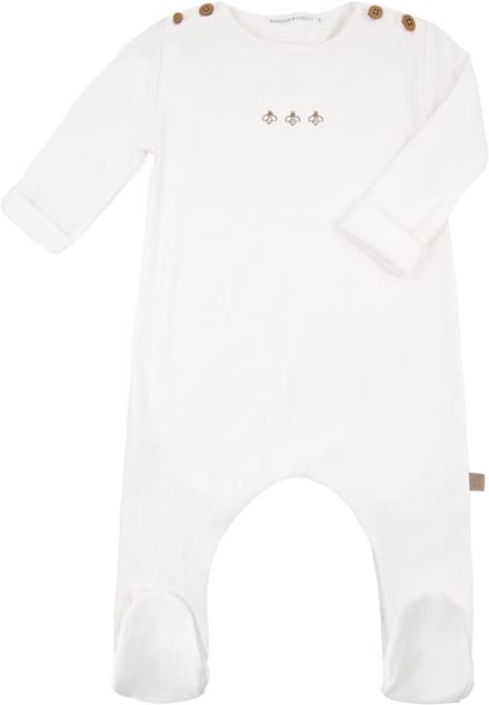 Bamboom Jumpsuit Met Voetjes Bees - Cream - 3 M